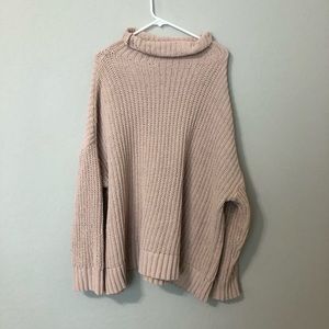 Oversized Blush Turtleneck | EUC
